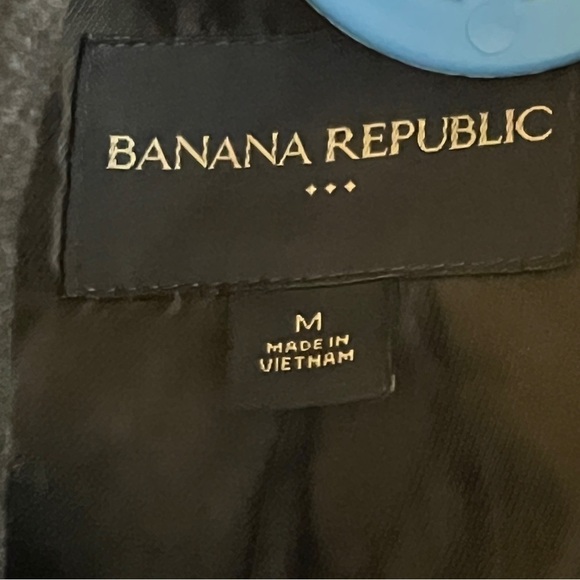 Banana Republic Classic Mid Length Wool Blend Peacoat Charcoal Gray Women’s M - Picture 6 of 12